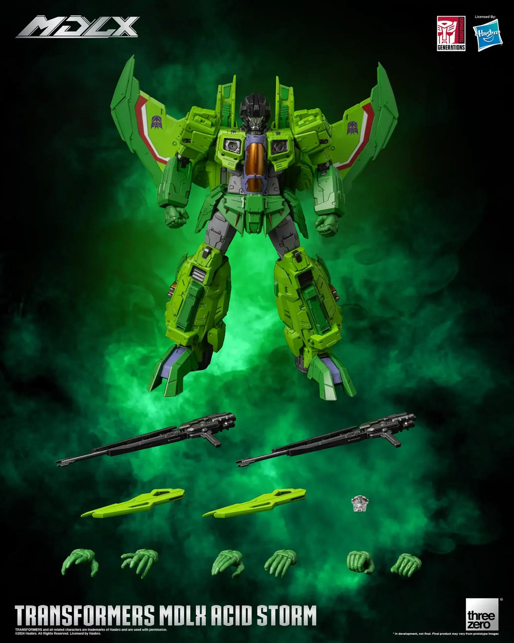 ThreeZero Transformers Acid Storm MDLX Exclusive Action Figure product image 1, provided for visual reference and product