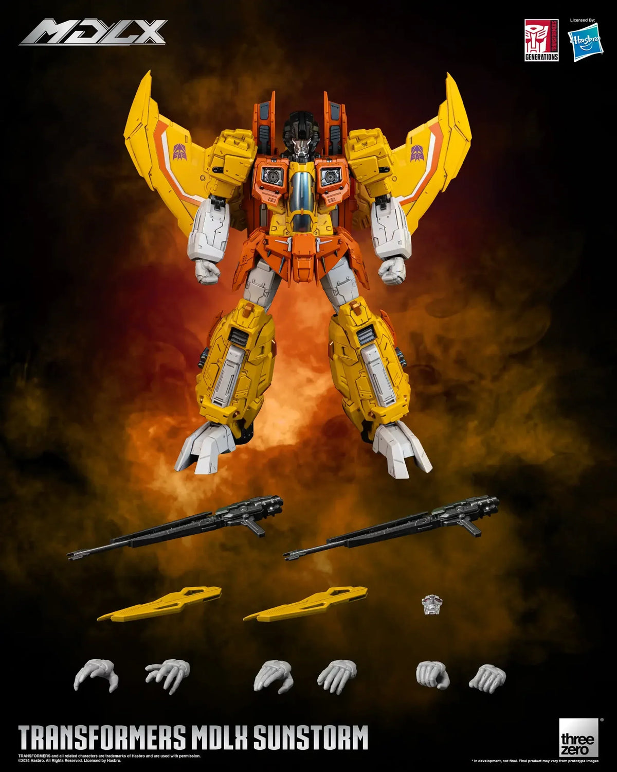 ThreeZero Transformers Sunstorm MDLX Exclusive Action Figure product image 1, provided for visual reference and product