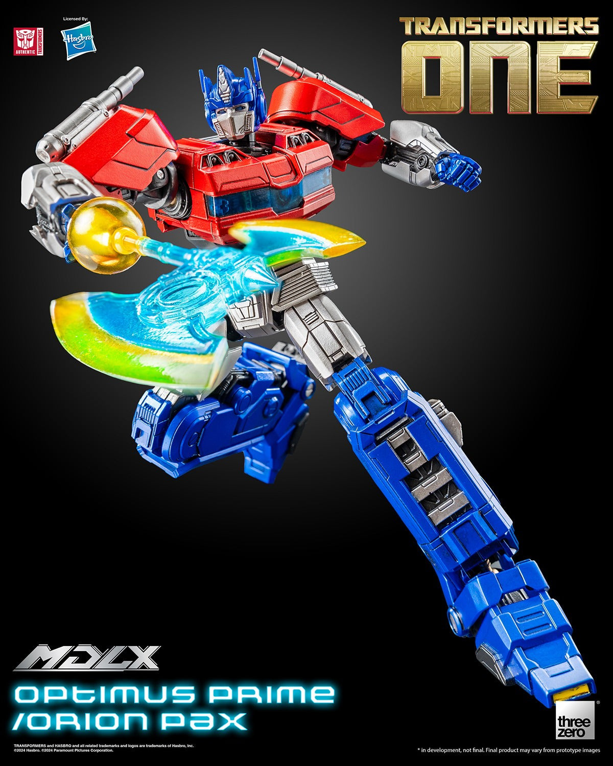 ThreeZero Transformers One Optimus Prime / Orion Pax MDLX Action Figure product image 15, provided for visual reference and