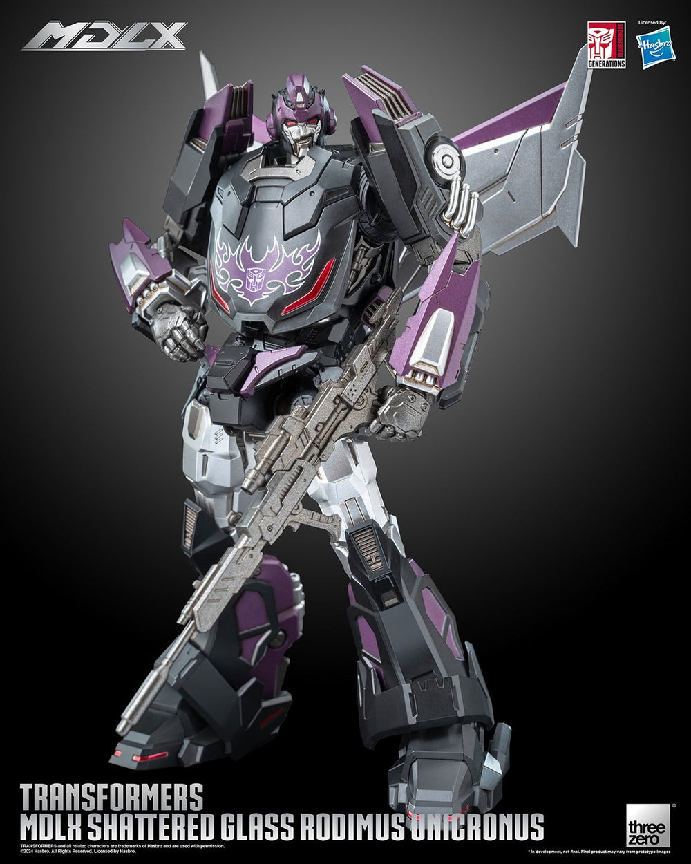 ThreeZero Transformers Shattered Glass Rodimus Unicronus MDLX Action Figure