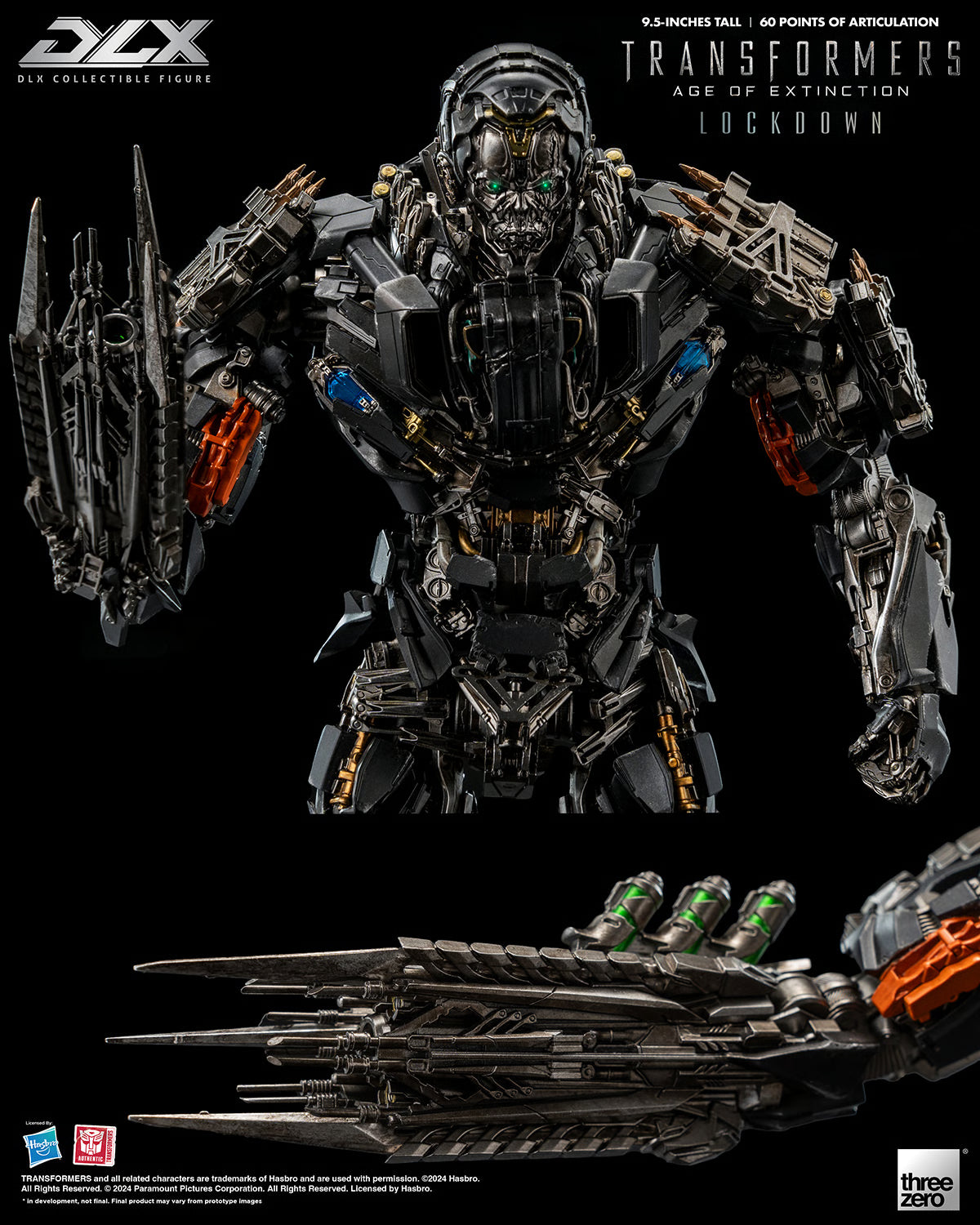 ThreeZero DLX Transformers: Age of Extinction Lockdown Action Figure product image 10, provided for visual reference and