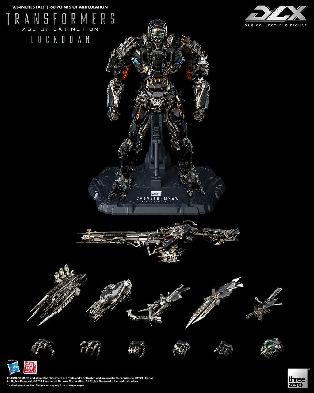 ThreeZero DLX Transformers: Age of Extinction Lockdown Action Figure product image 15, provided for visual reference and