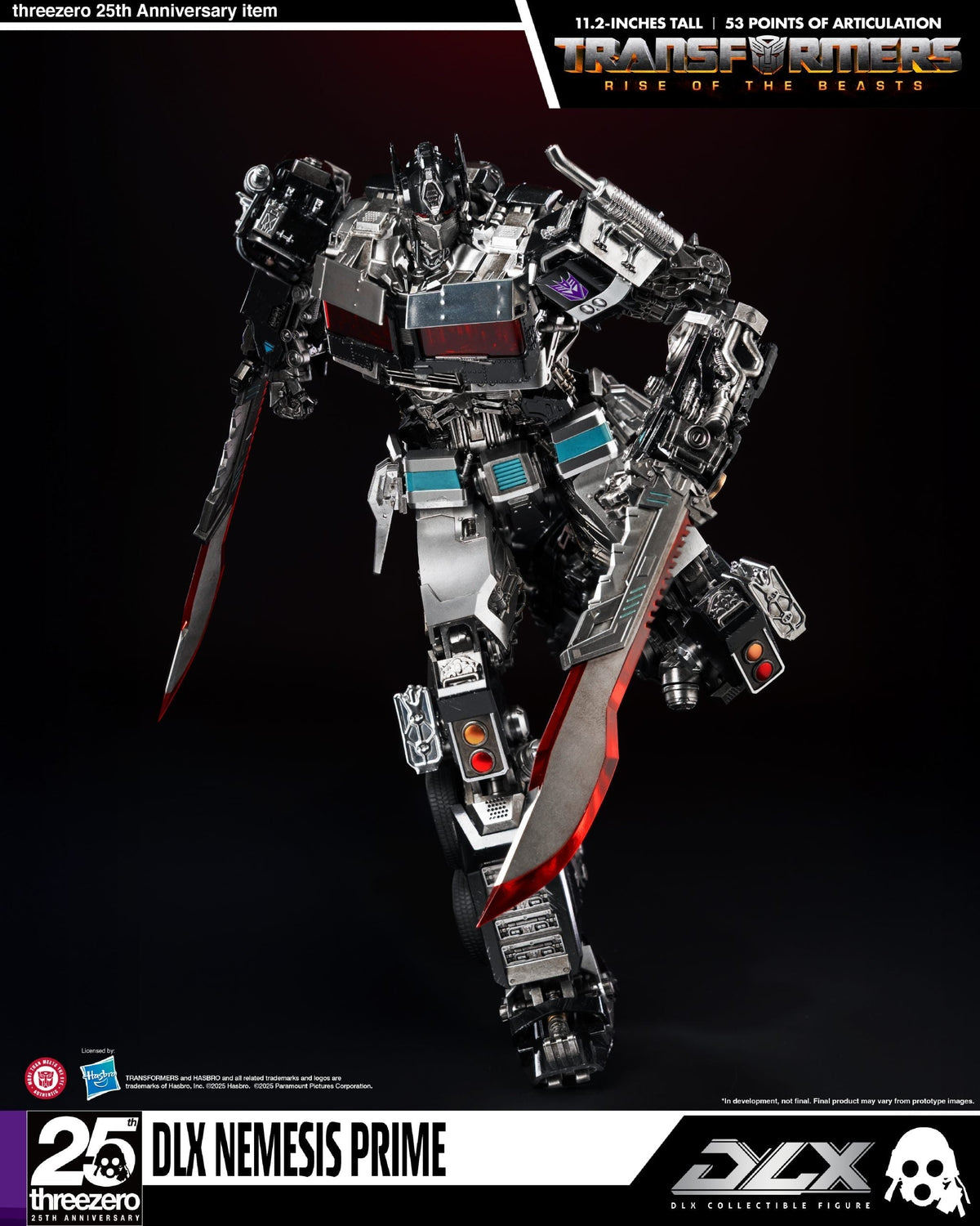 ThreeZero Transformers: Rise of the Beasts Nemesis Prime DLX Action Figure product image 9, provided for visual reference