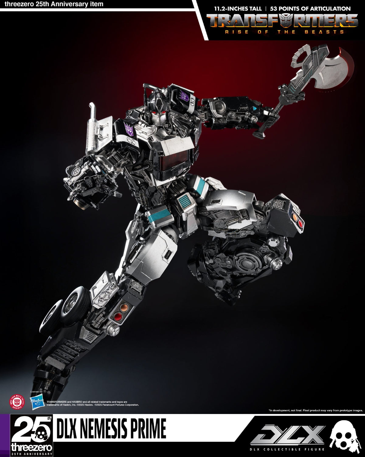 ThreeZero Transformers: Rise of the Beasts Nemesis Prime DLX Action Figure product image 12, provided for visual reference