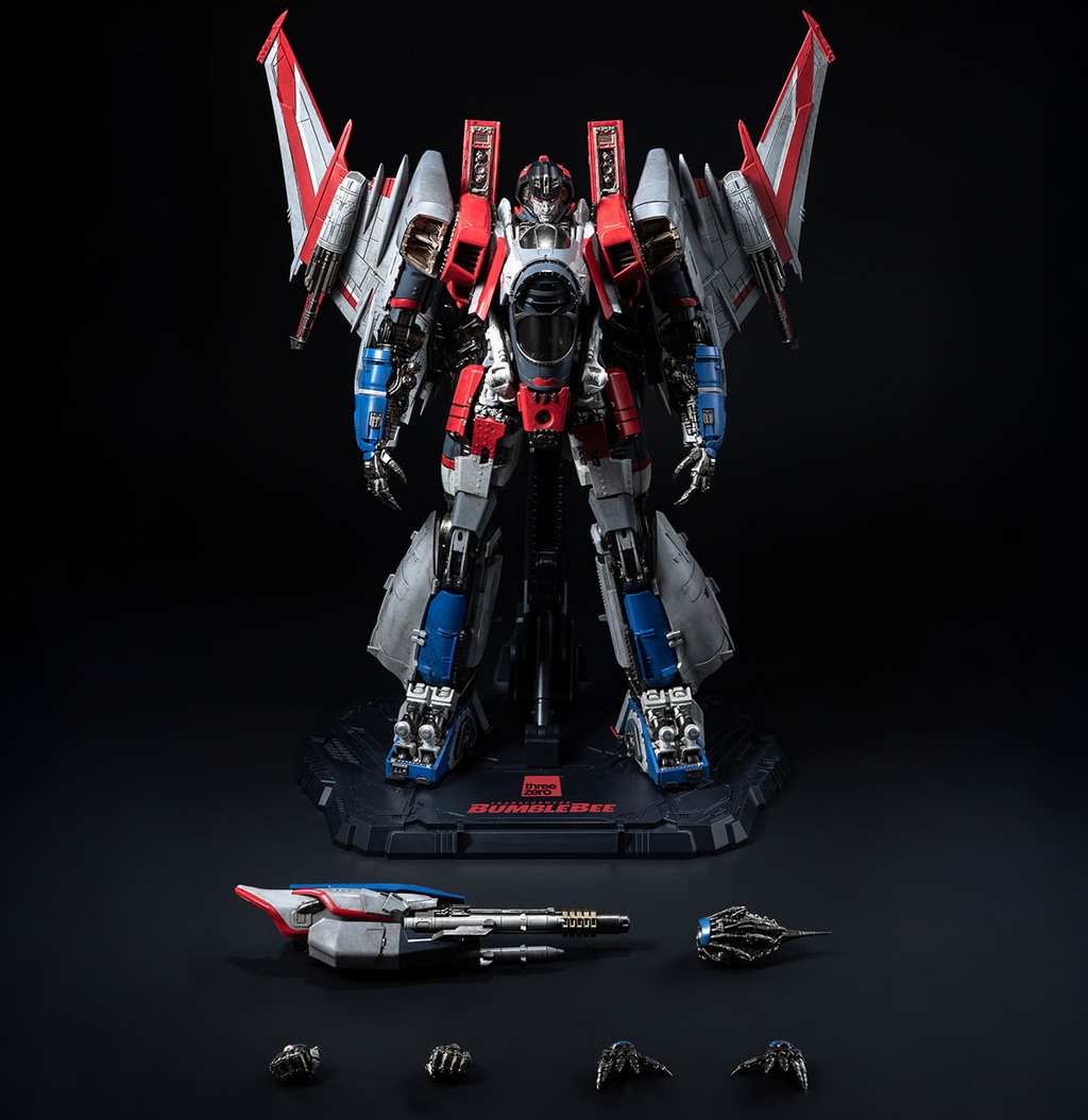 ThreeZero Transformers Bumblebee Movie Starscream DLX Scale Figure product image 1, provided for visual reference and