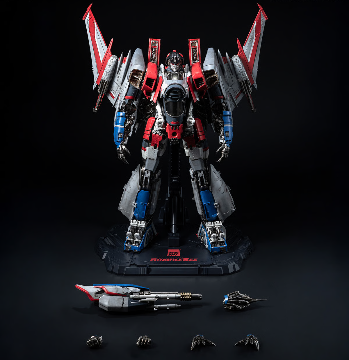 ThreeZero Transformers Bumblebee Movie Starscream DLX Scale Figure product image 1, provided for visual reference and