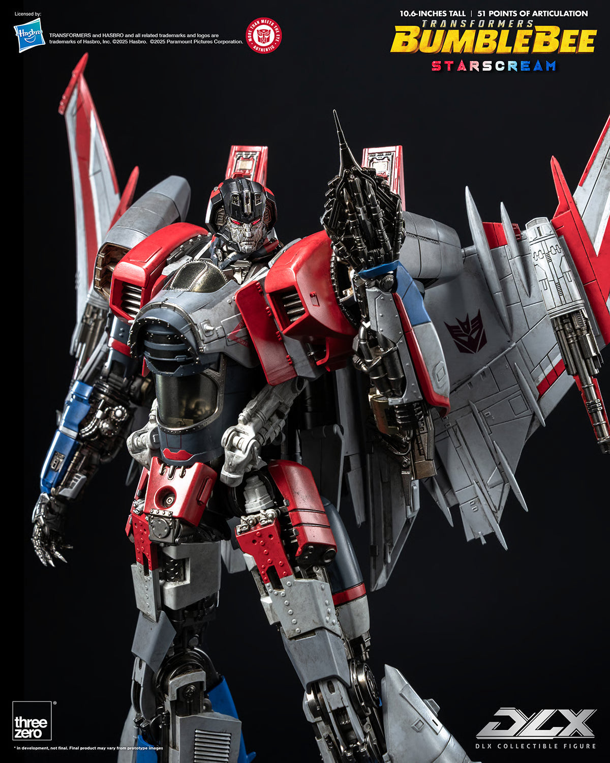 ThreeZero Transformers Bumblebee Movie Starscream DLX Scale Figure product image 12, provided for visual reference and