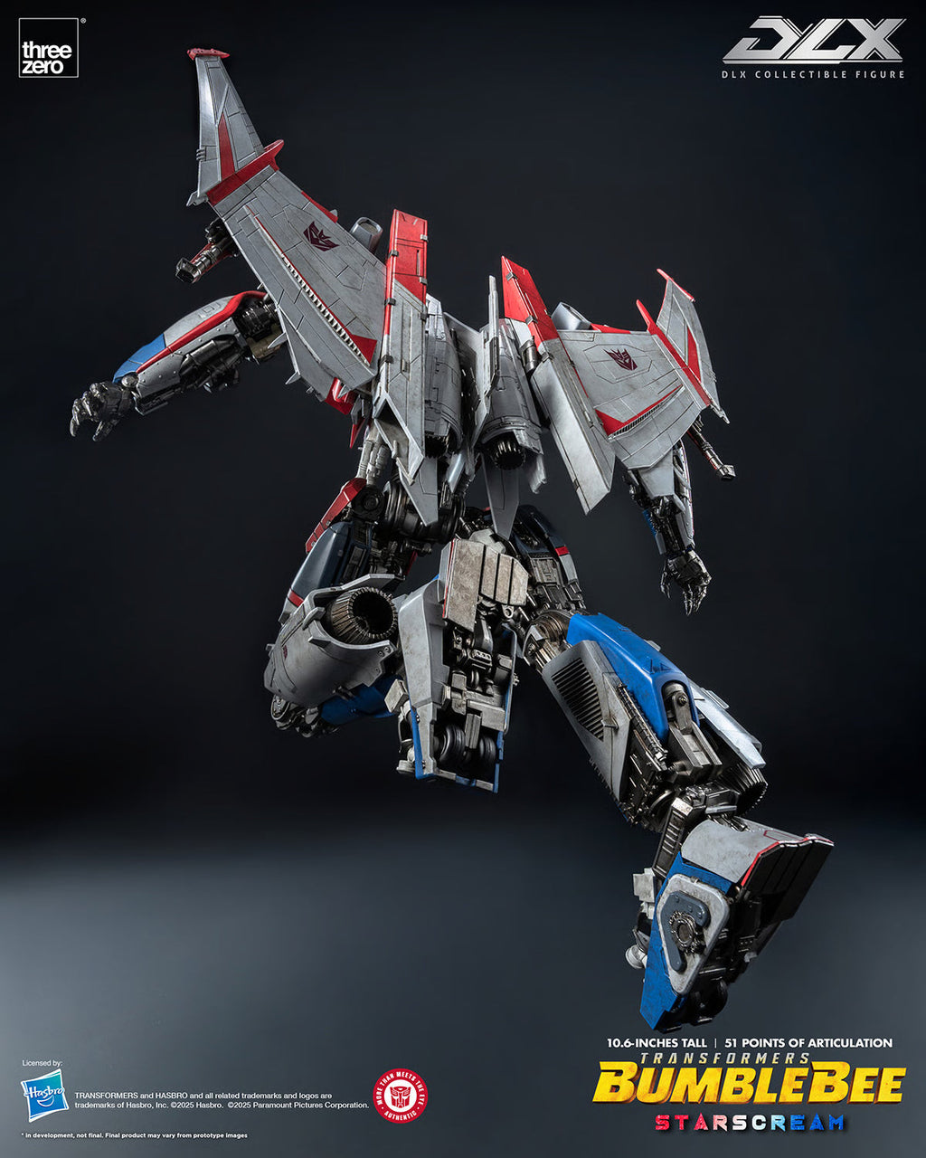 ThreeZero Transformers Bumblebee Movie Starscream DLX Scale Figure product image 10, provided for visual reference and