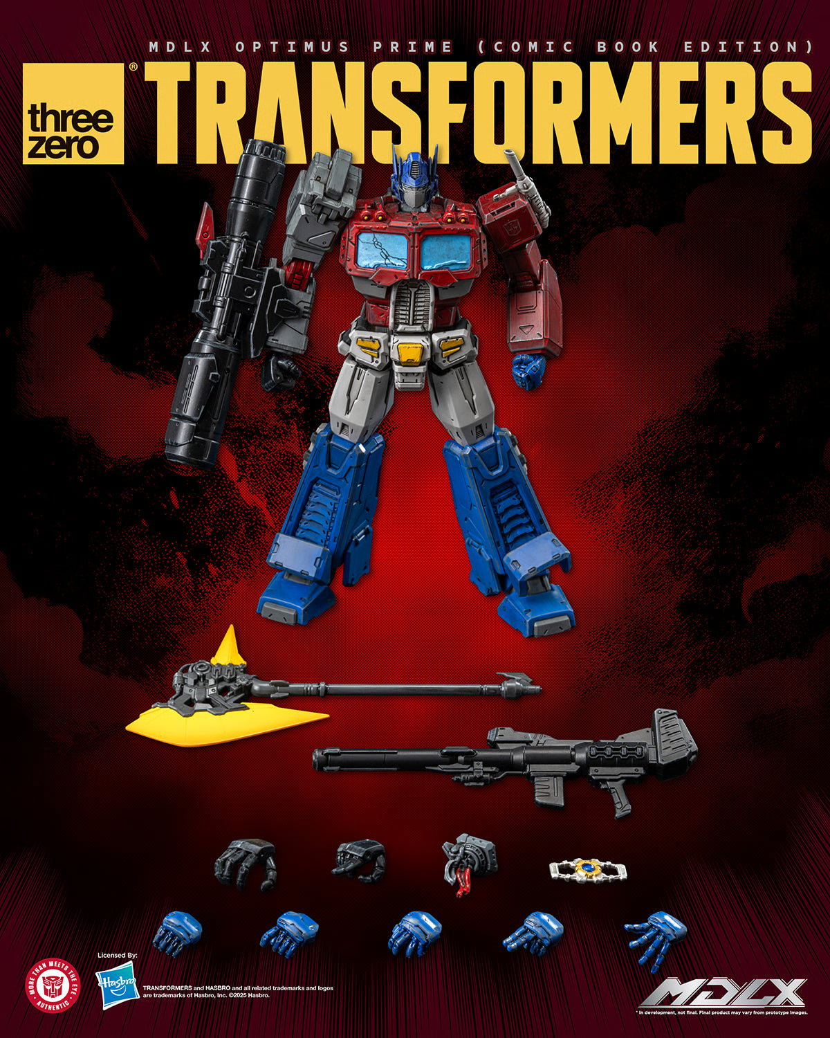 ThreeZero MDLX Transformers Optimus Prime (Comic Book Edition) Action Figure product image 10, provided for visual reference