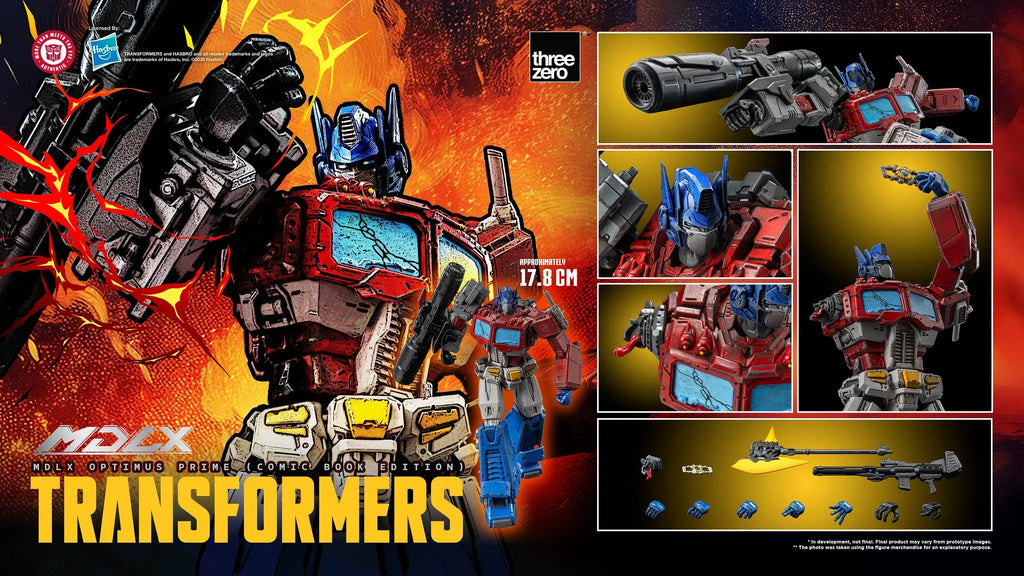 ThreeZero MDLX Transformers Optimus Prime (Comic Book Edition) Action Figure product image 11, provided for visual reference