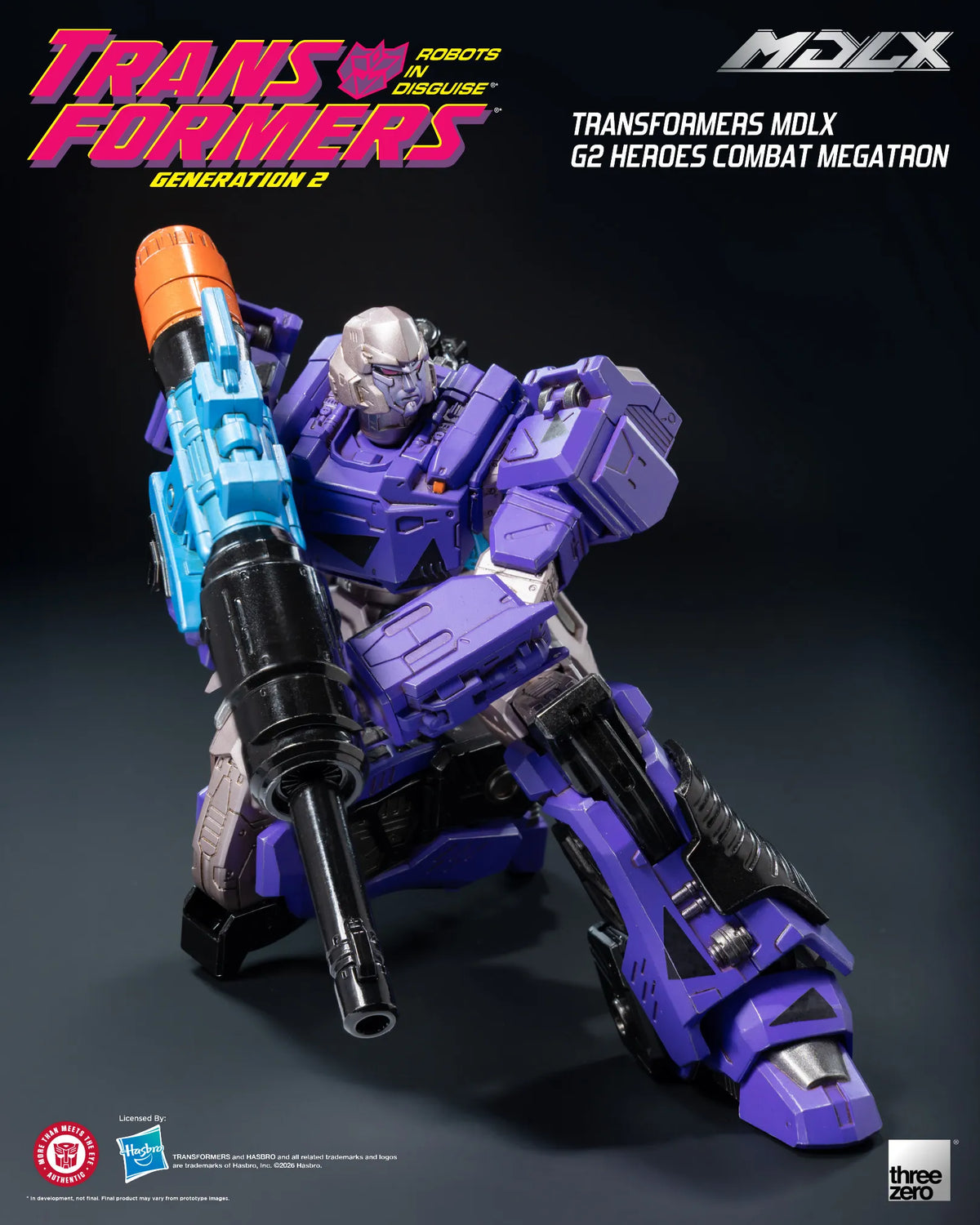SDCC 2026 ThreeZero Transformers G2 Heroes Combat Megatron MDLX Action Figure Exclusive product image 9, provided for visual