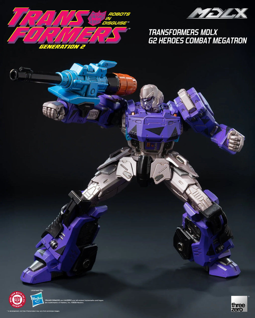 SDCC 2026 ThreeZero Transformers G2 Heroes Combat Megatron MDLX Action Figure Exclusive product image 10, provided for