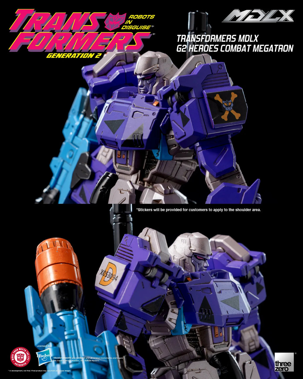 SDCC 2026 ThreeZero Transformers G2 Heroes Combat Megatron MDLX Action Figure Exclusive product image 12, provided for