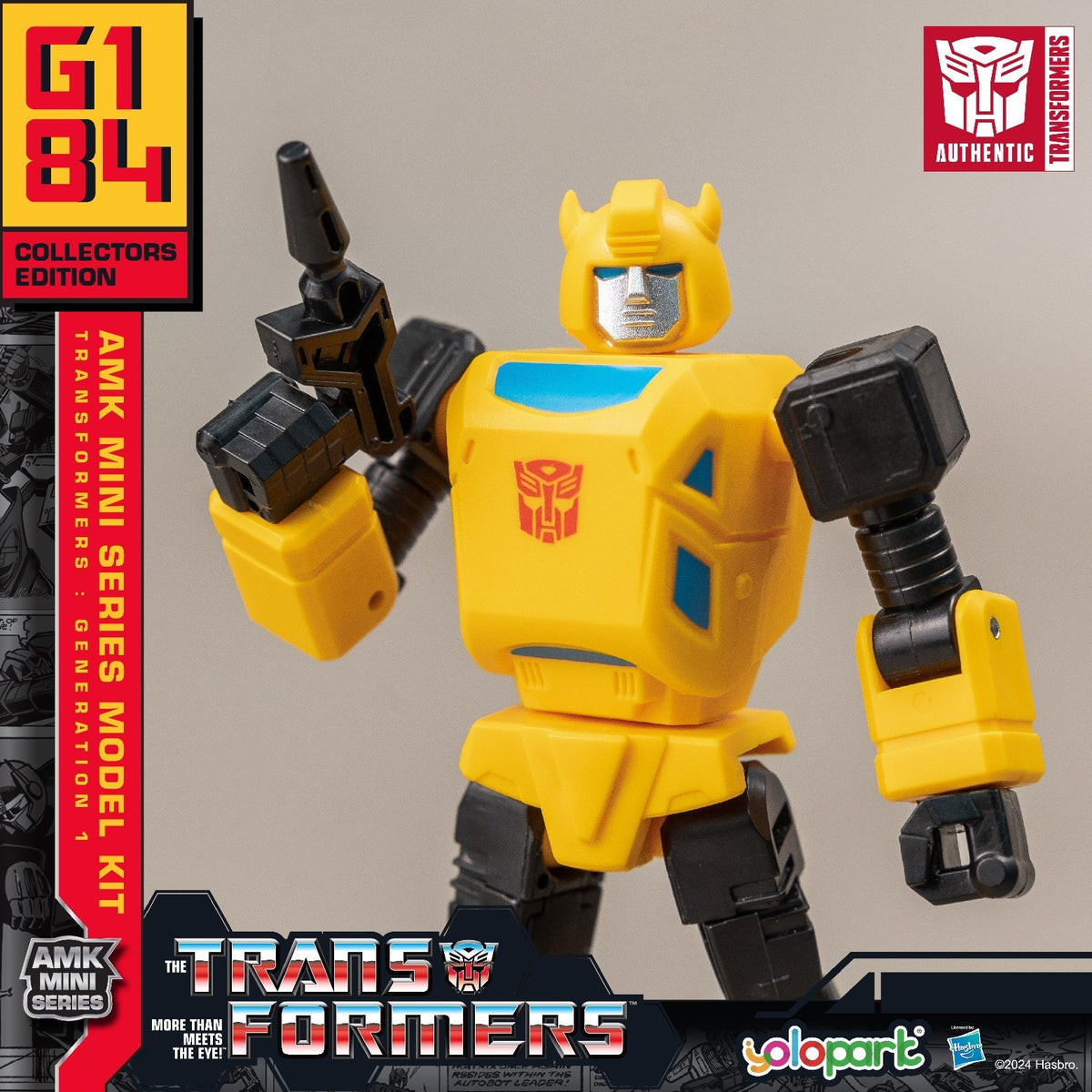 Yolopark Transformers AMK Mini Series Wave 1 G1 Bumblebee Model Kit product image 2, provided for visual reference and
