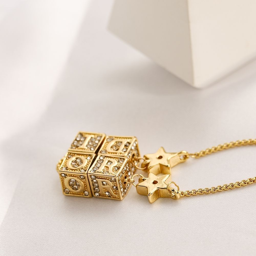 Electroplated titanium steel full diamond bracelet necklace product image 5, provided for visual reference and product