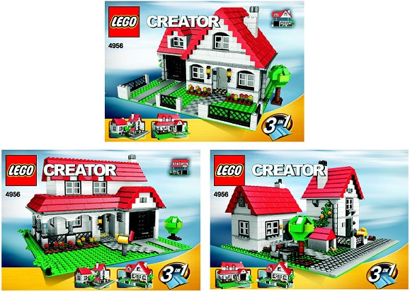 4956 LEGO House 3 in 1 product image 3, provided for visual reference and product detail review