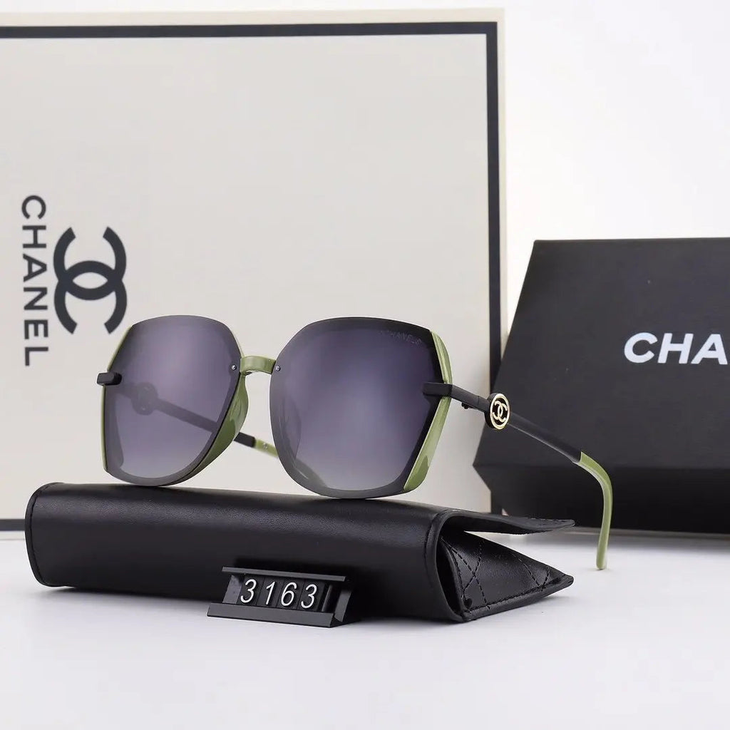5 Colors Hollow Out Letter Thin Metal Frame Sunglasses product image 3, provided for visual reference and product detail