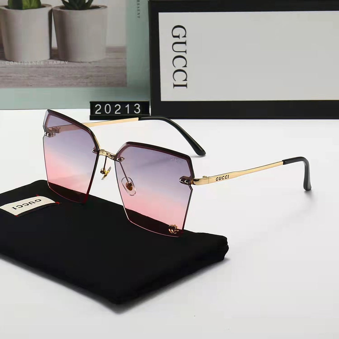 2022 New Ladies Fashion Classic Half Rim Sunglasses product image 3, provided for visual reference and product detail review