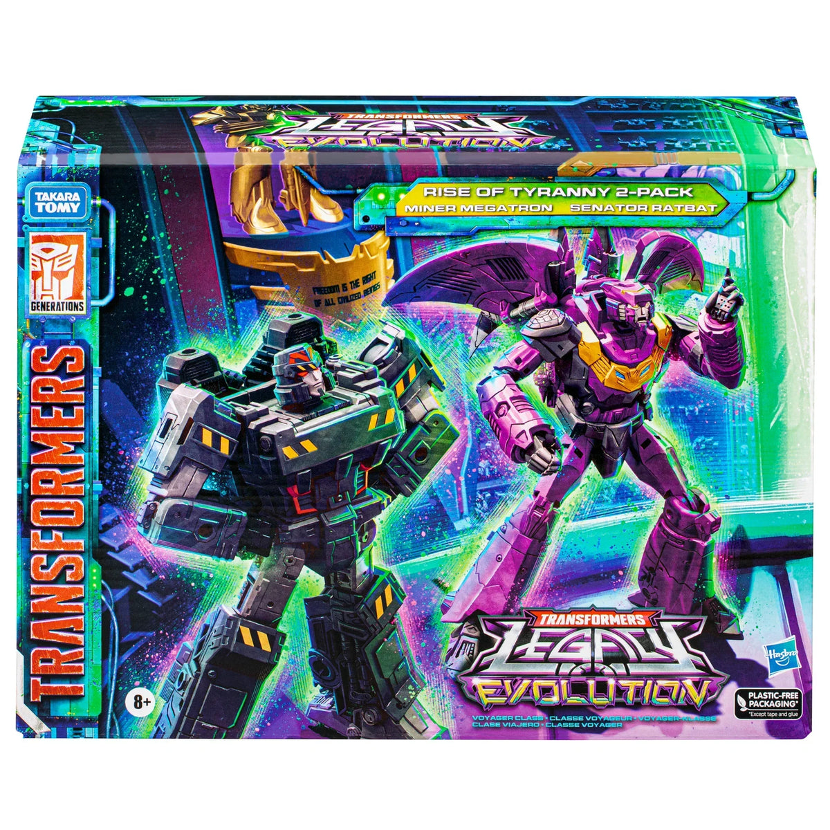 Transformers Legacy Evolution Rise of Tyranny Miner Megatron & Senator Ratbat 2-Pack Exclusive Action Figure product image