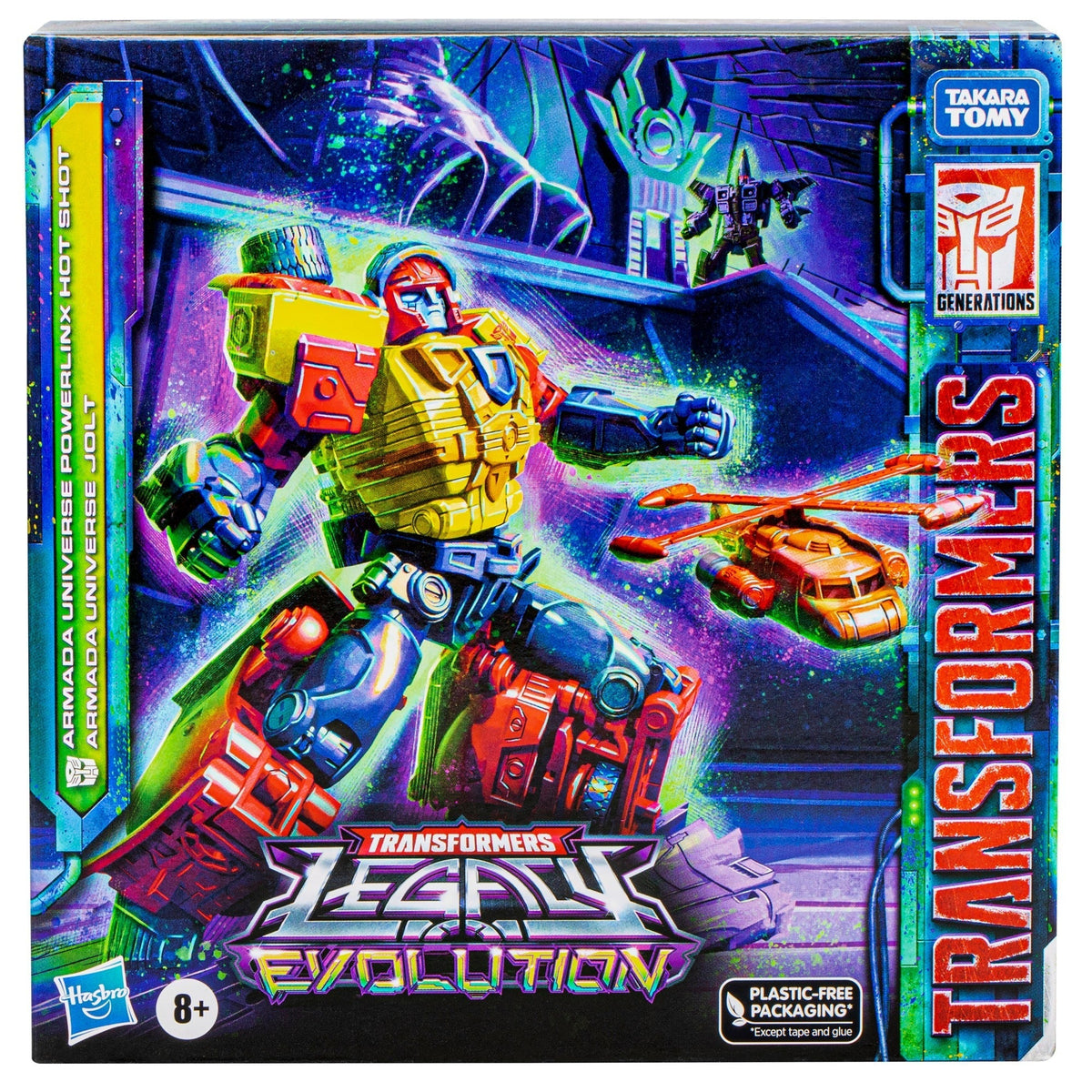 Transformers Generations Legacy Evolution Armada Universe Powerlinx Hot Shot and Jolt SDCC Exclusive Action Figure product