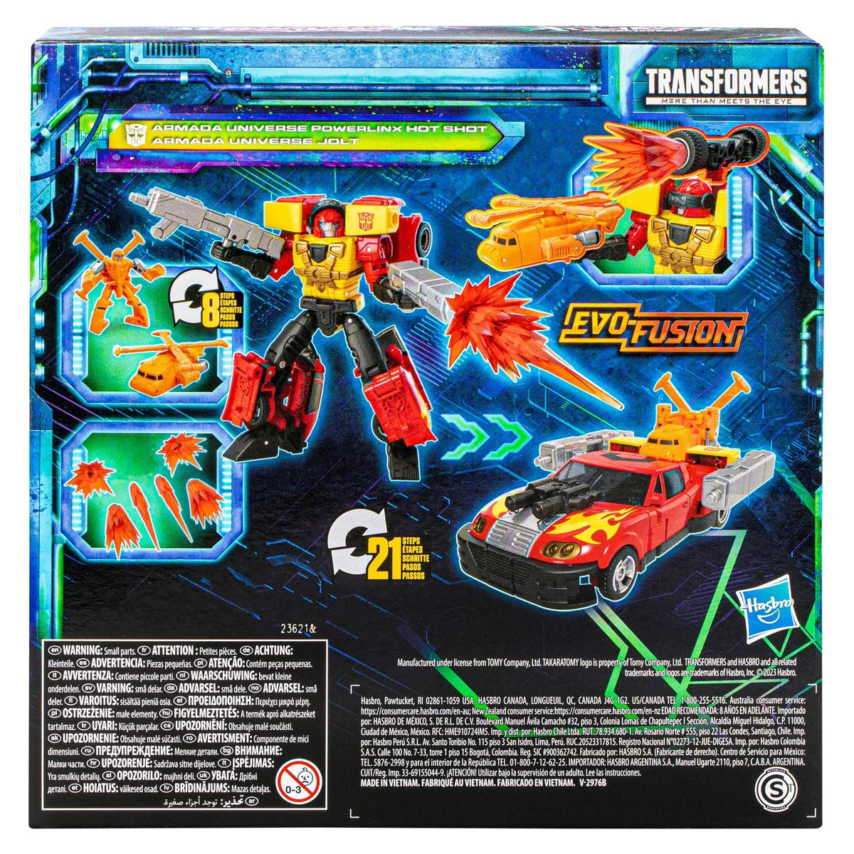 Transformers Generations Legacy Evolution Armada Universe Powerlinx Hot Shot and Jolt SDCC Exclusive Action Figure product