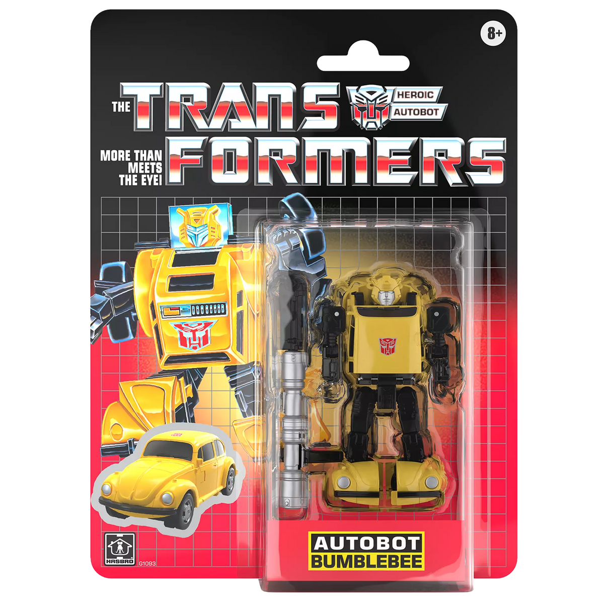 Transformers G1 Retro Carded Autobot Bumblebee Action Figure product image 1, provided for visual reference and product