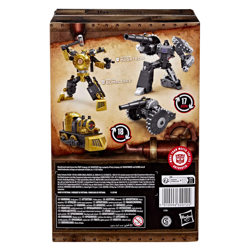 Transformers Hearts of Steel Timelines Comic Edition Megatron and Timelines Bumblebee Action Figure Exclusive product image