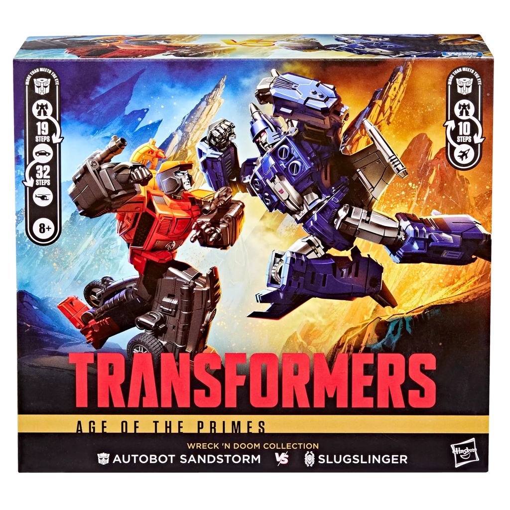 Transformers Age of the Primes Wreck 'N Doom Sandstorm and Slugslinger 2-Pack Action Figure product image 4, provided for