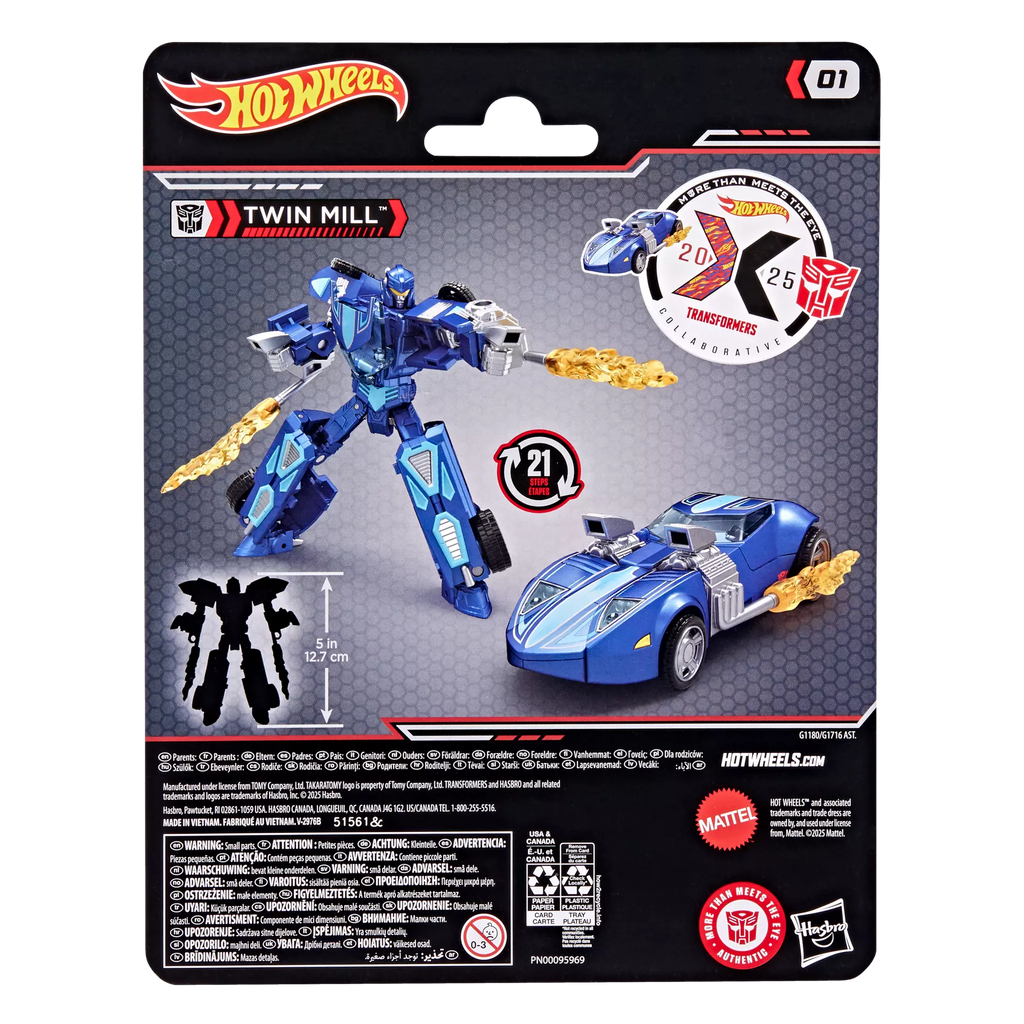 Transformers Collaborative Hot Wheels Twin Mill Action Figure product image 9, provided for visual reference and product