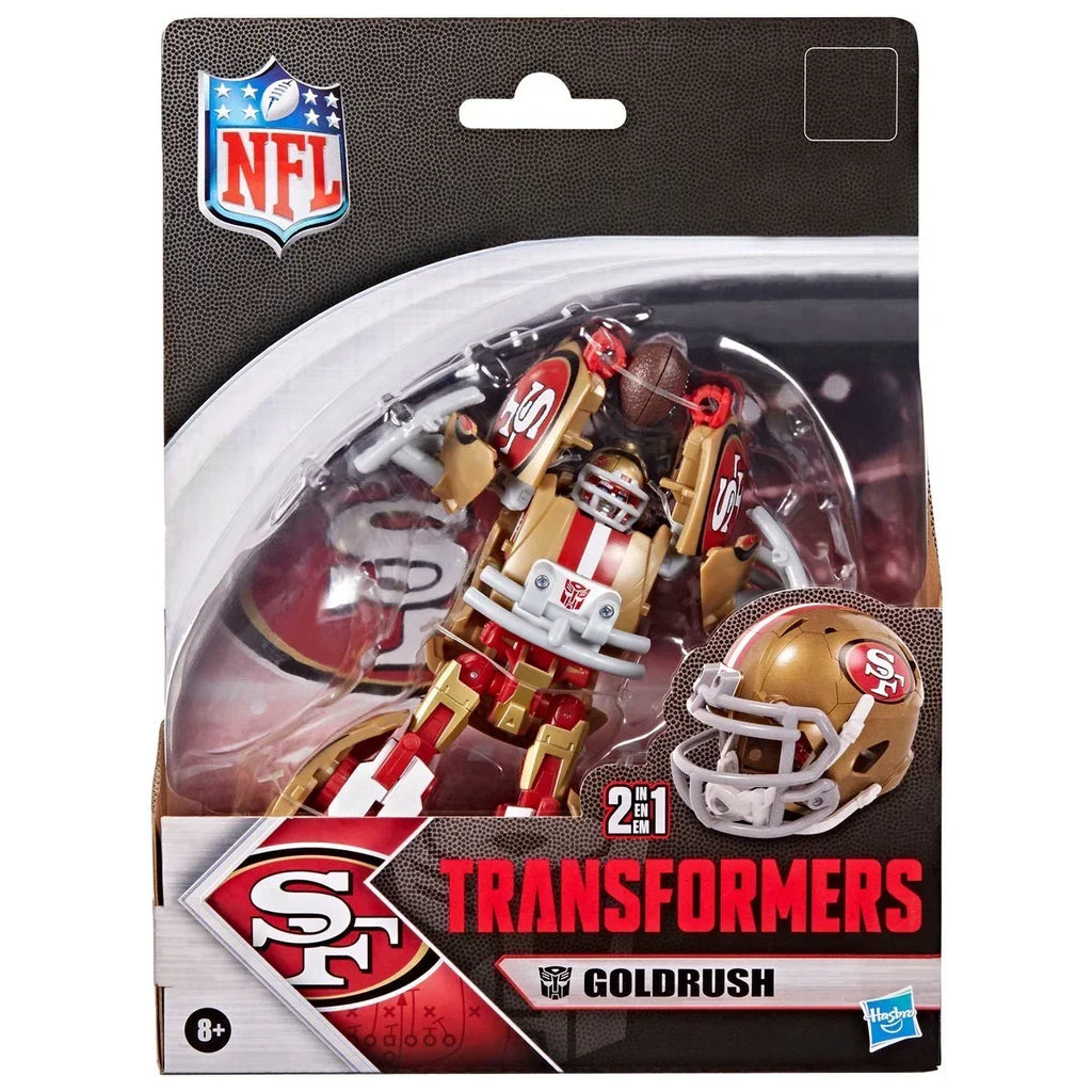 Hasbro Transformers Collaborative x NFL San Francisco 49ers Goldrush Action Figure product image 3, provided for visual