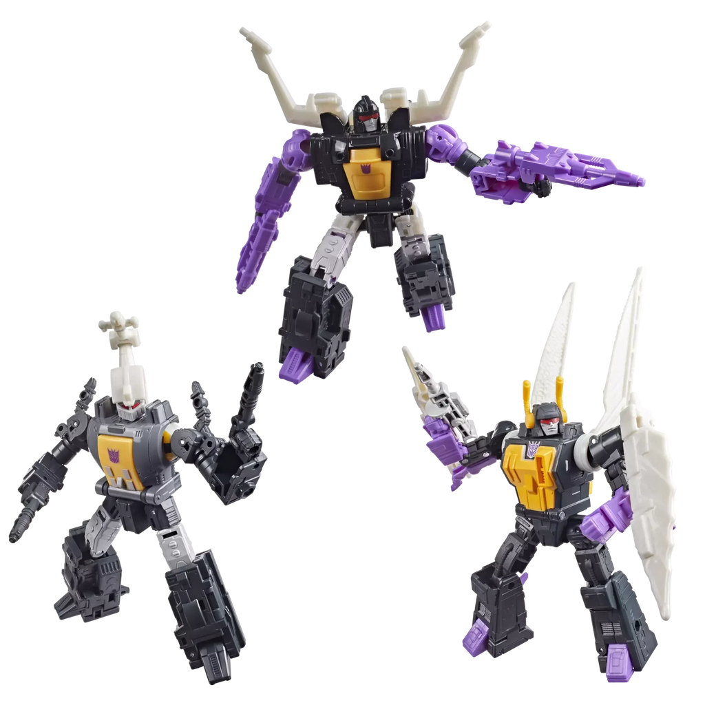Transformers Studio Series MTMTE Collection Insecticon Bombshell, Kickback, and Shrapnel 3 Pack Action Figure Exclusive