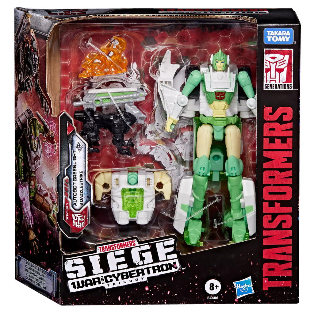Transformers Generations War For Cybertron: Siege Deluxe Greenlight and Dazzlestrike Action Figure WFC-S15 product image 14,