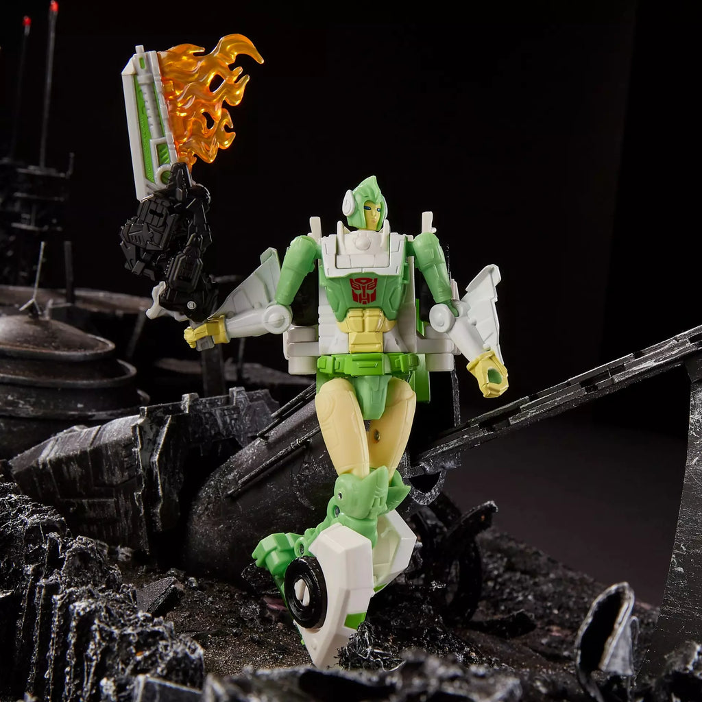 Transformers Generations War For Cybertron: Siege Deluxe Greenlight and Dazzlestrike Action Figure WFC-S15 product image 6,