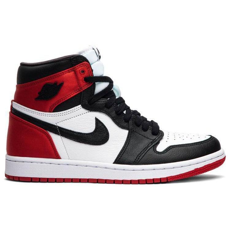Nike Wmns Air Jordan 1 Retro High 'Satin Black Toe'. product image 1, provided for visual reference and product detail review