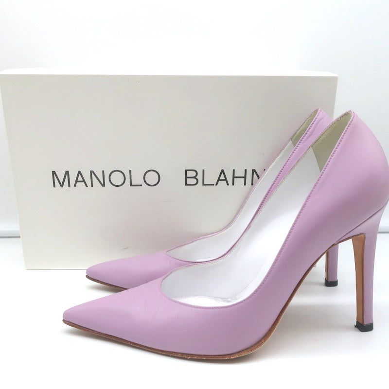 Manolo Blahnik Pumps Lavender Leather Size 36 Pointed Toe Heels product image 1, provided for visual reference and product