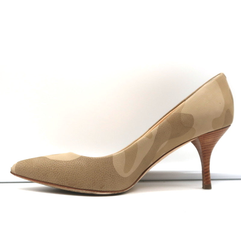 Giuseppe Zanotti Camouflage Pumps Beige Leather Size 36.5 Pointed Toe Heels product image 7, provided for visual reference