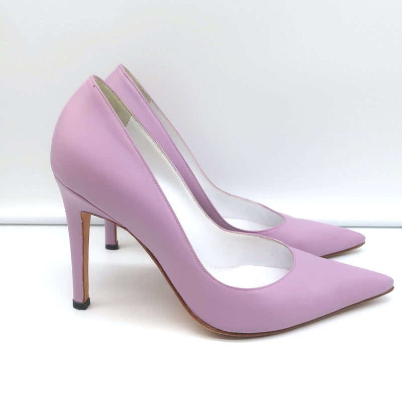 Manolo Blahnik Pumps Lavender Leather Size 36 Pointed Toe Heels product image 3, provided for visual reference and product