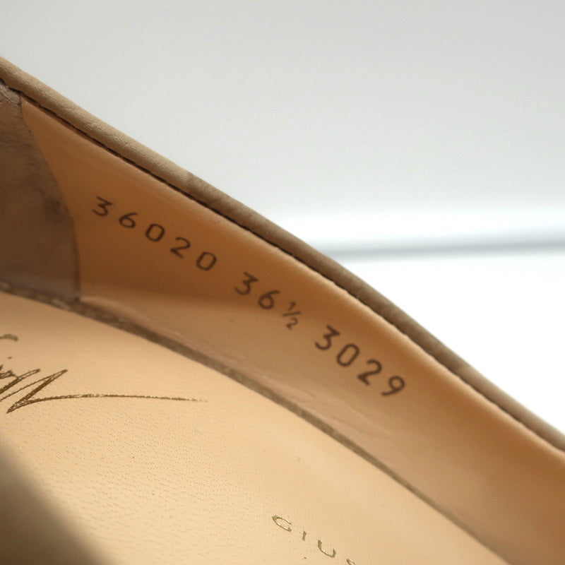 Giuseppe Zanotti Camouflage Pumps Beige Leather Size 36.5 Pointed Toe Heels product image 10, provided for visual reference