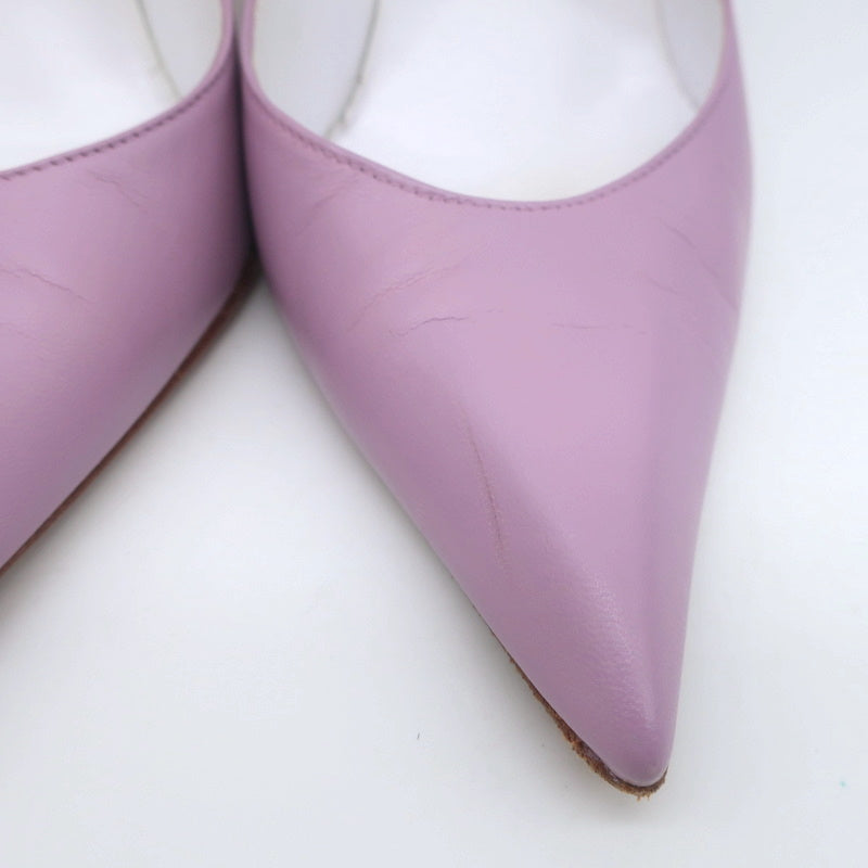 Manolo Blahnik Pumps Lavender Leather Size 36 Pointed Toe Heels product image 5, provided for visual reference and product