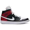 Nike Wmns Air Jordan 1 Mid 'Noble Red' product image 1, provided for visual reference and product detail review