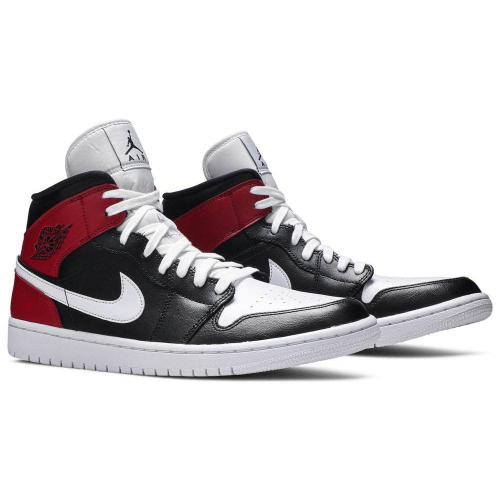 Nike Wmns Air Jordan 1 Mid 'Noble Red' product image 4, provided for visual reference and product detail review