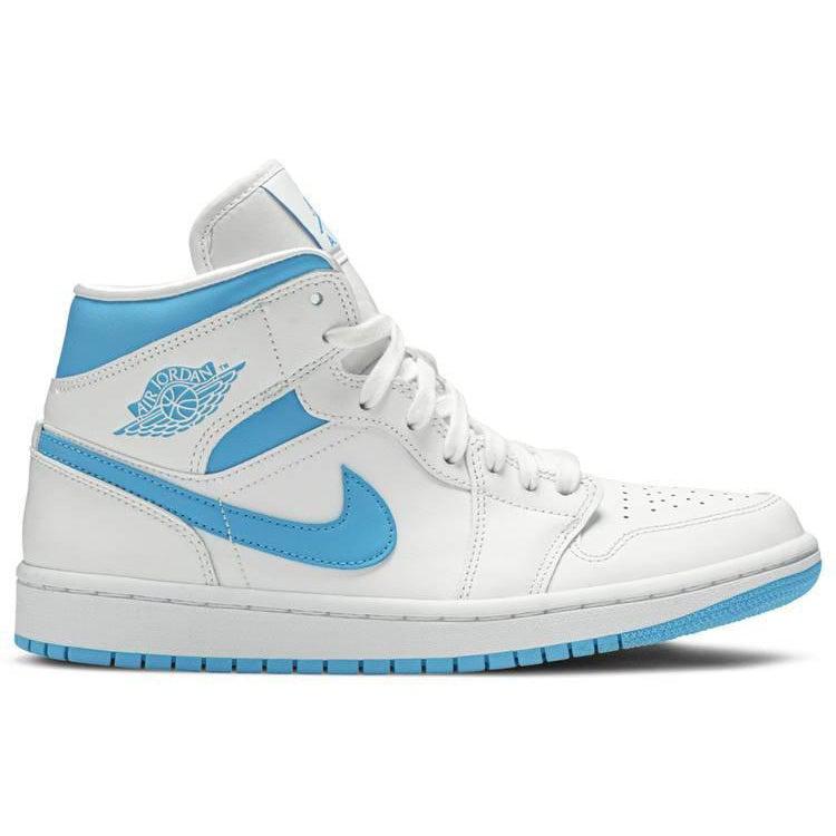 Nike Wmns Air Jordan 1 Mid 'UNC' product image 1, provided for visual reference and product detail review