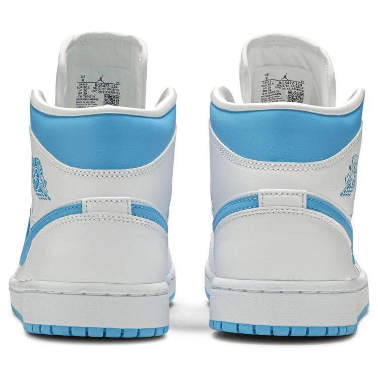 Nike Wmns Air Jordan 1 Mid 'UNC' product image 4, provided for visual reference and product detail review