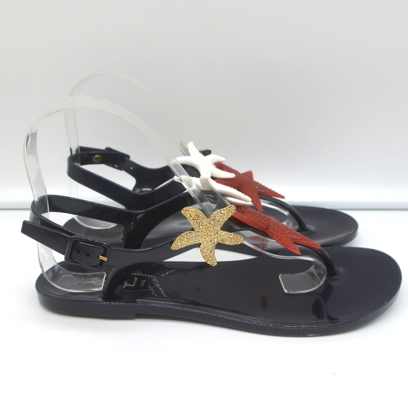 Yves Saint Laurent Starfish Jelly Thong Sandals Black Size 37 product image 2, provided for visual reference and product