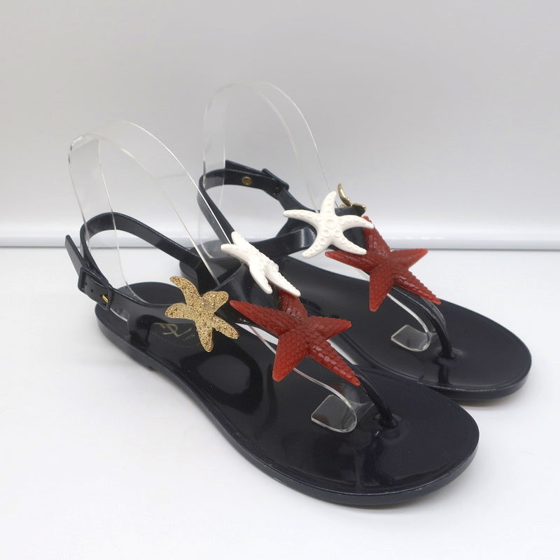 Yves Saint Laurent Starfish Jelly Thong Sandals Black Size 37 product image 1, provided for visual reference and product