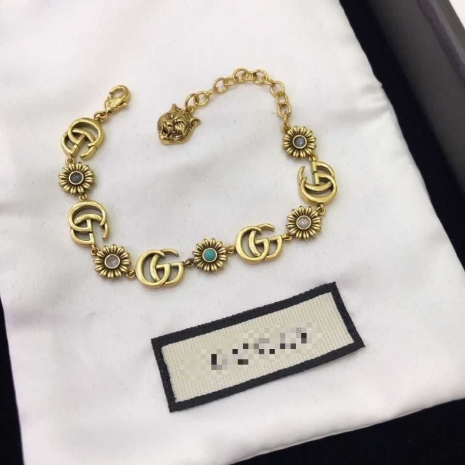 Gold letter bracelet product image 6, provided for visual reference and product detail review
