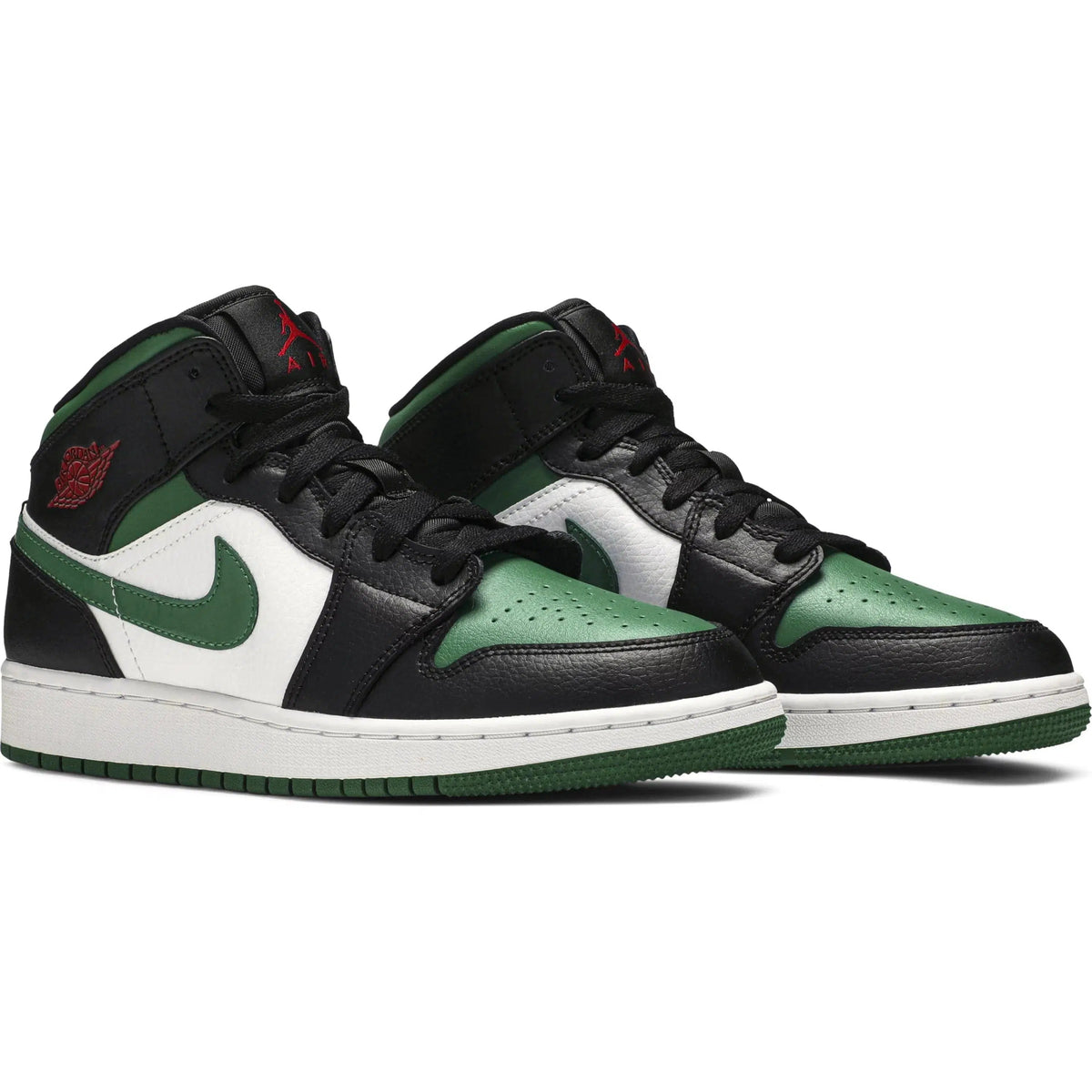 Nike Air Jordan 1 Mid GS 'Black Pine Green' product image 5, provided for visual reference and product detail review