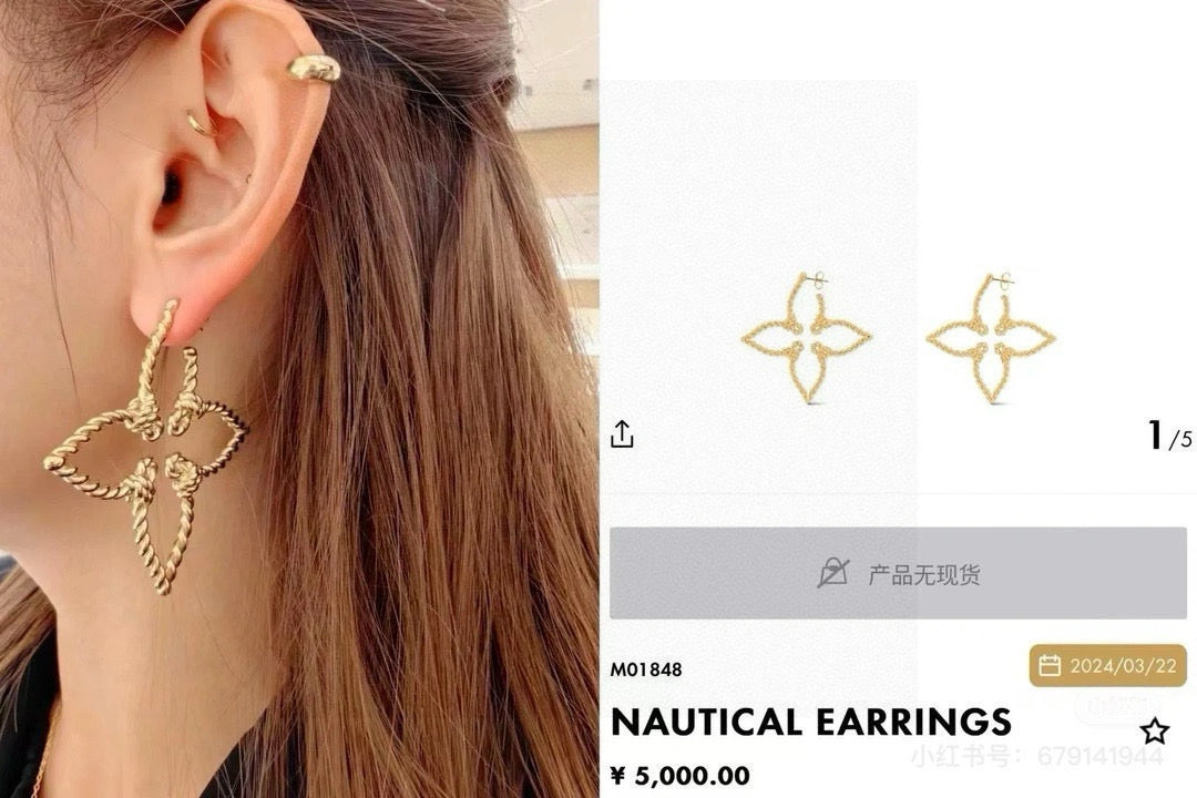 High-Quality Four-Leaf Clover Earrings product image 4, provided for visual reference and product detail review