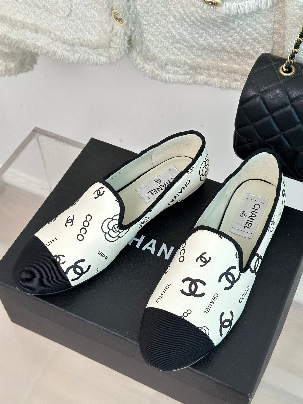 2023 CC double C print loafers-S30 product image 4, provided for visual reference and product detail review