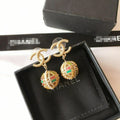 Skeleton ball pearl earrings product image 1, provided for visual reference and product detail review